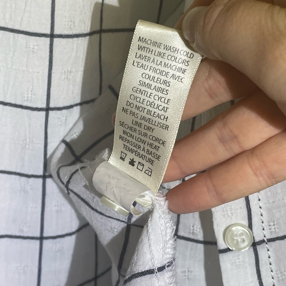 MAX STUDIO button up navy squares - Picture 5 of 6